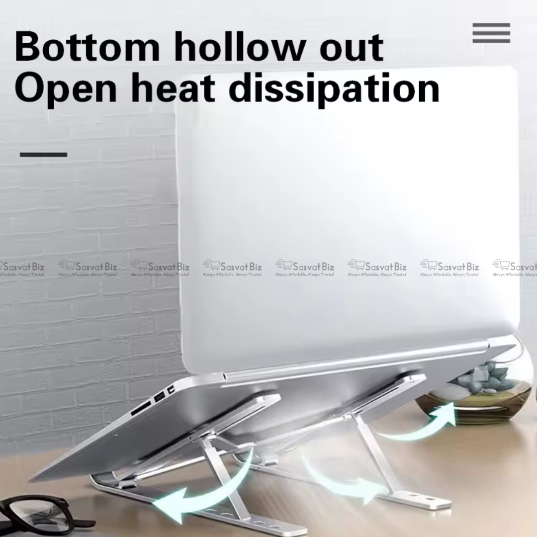 Foldable Bluetooth tri-fold wireless keyboard with touchpad and foldable laptop stand, portable design for travel and remote work.