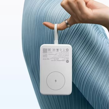 Xiaomi Magnetic Wireless Power Bank 10000 Built-in Cable 33W USB-C 7.5W Qi Wireless Charging for iPhone 16 15 Xiaomi 15 14
